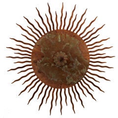 Spanish Sunburst  Ceiling Mount Fixture