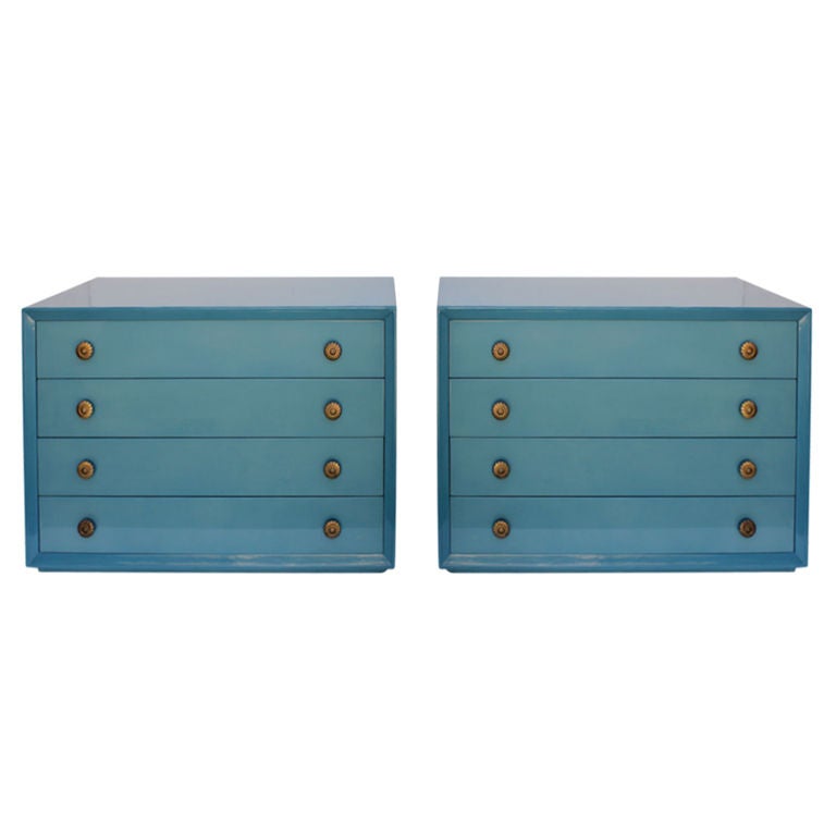 Pair of James Mont Cabinets