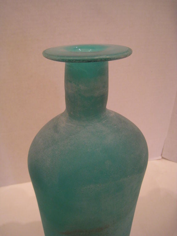 Mid-20th Century Gino Cendedese Scavo Glass Vase