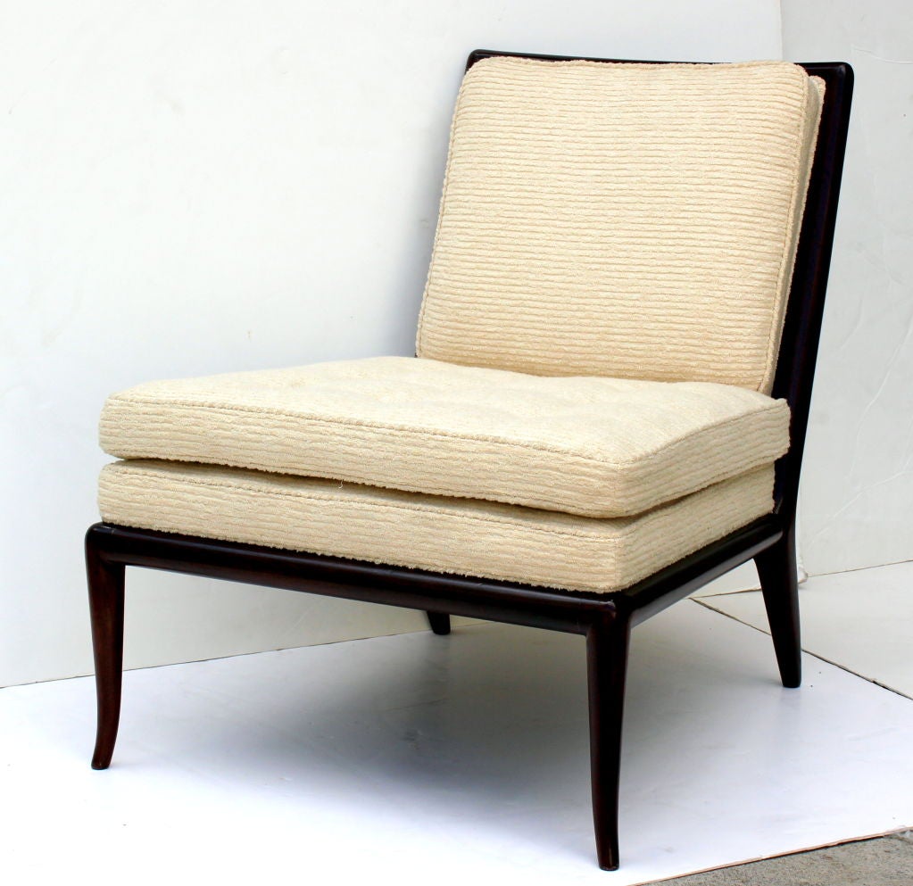 Mid-20th Century Pair of Robsjohn Gibbings Slipper Chairs