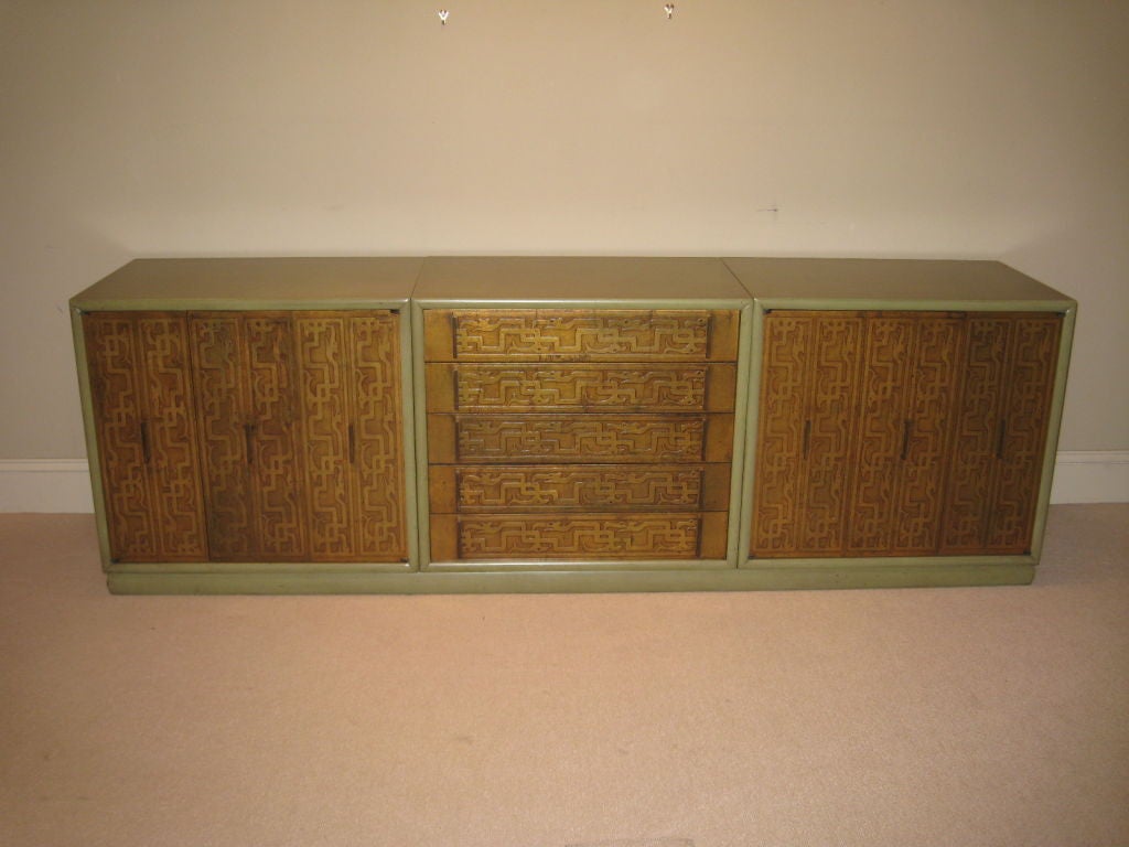 Renzo Rutili Gilt Cabinet for Johnson 1