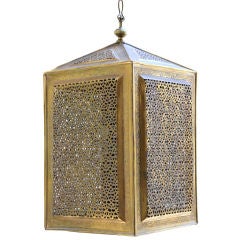 Large Moroccan Brass Lantern