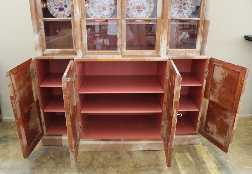 Mid-20th Century Samuel Marx Parchment Cabinet For Sale