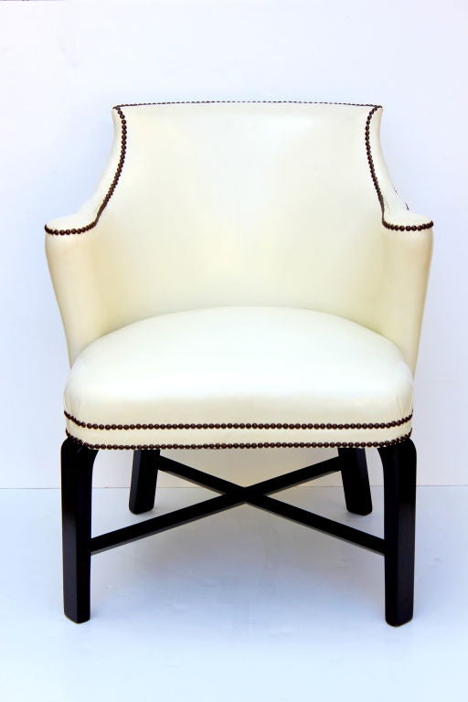 American Pair of Syrie Maugham Arm Chairs