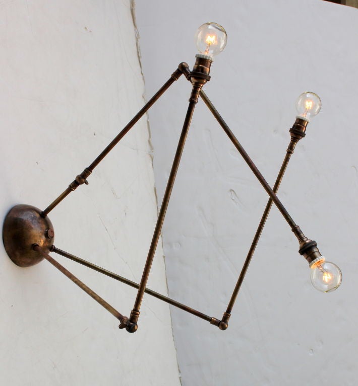Downtown Classics Collection Daddy Long Legs Sconce In Excellent Condition For Sale In Los Angeles, CA