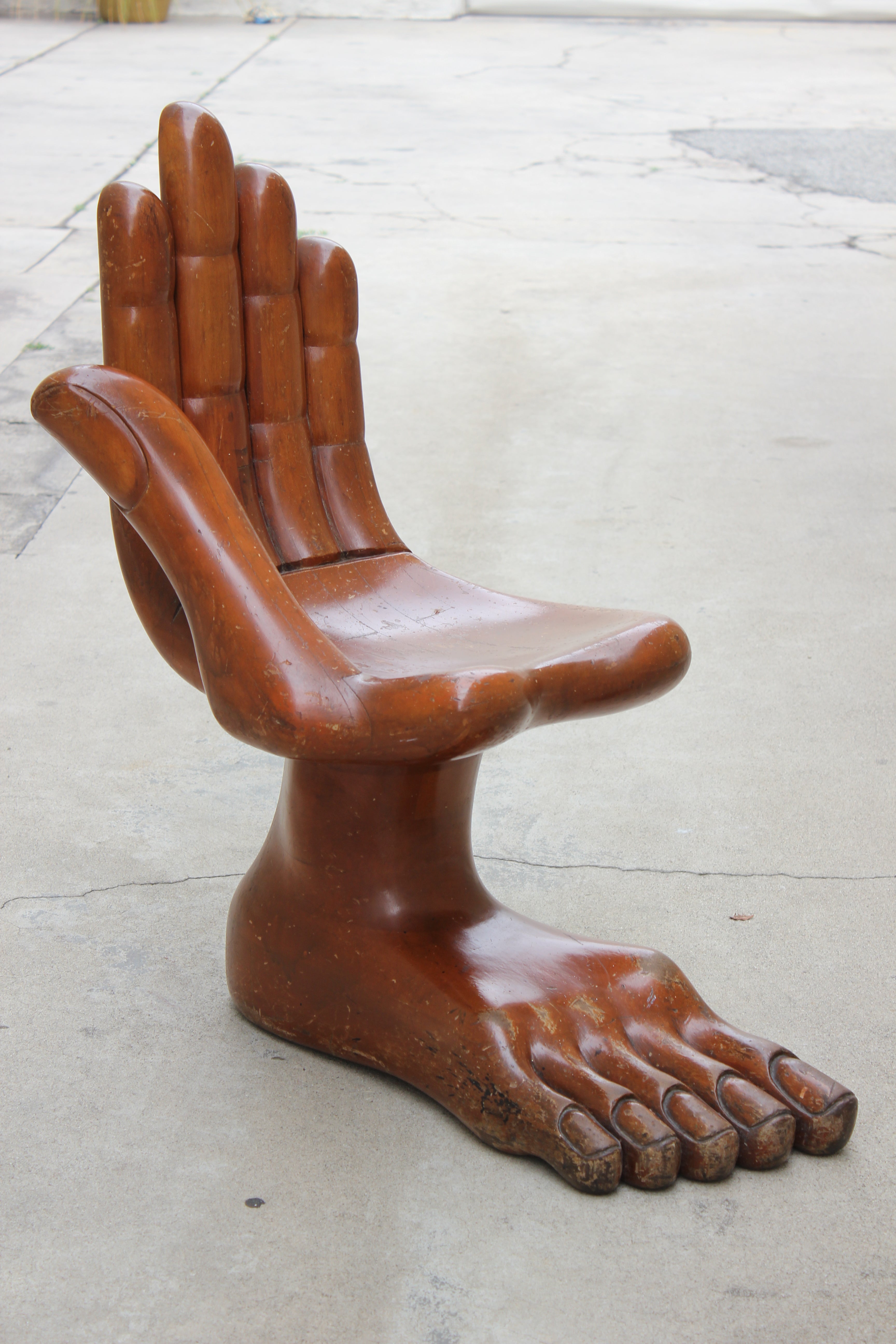 Rare Pedro Friedeberg Hand Foot Chair