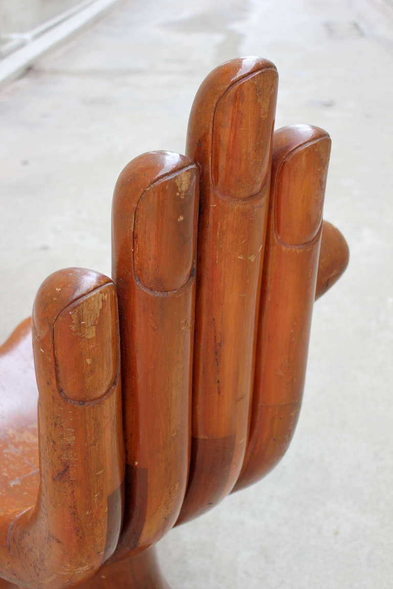 Mexican Rare Pedro Friedeberg Hand Foot Chair