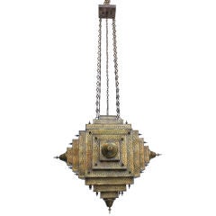 Large Brass Moroccan Lantern