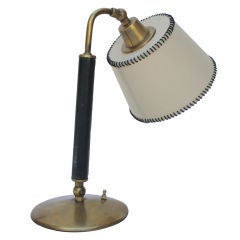 Paul Dupre-Lafon Leather Lamp for Hermes