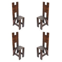 Set of Four Modernist Chairs 12