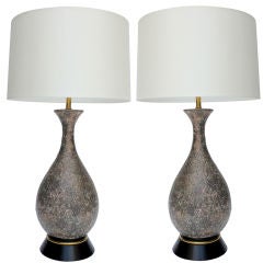 Pair of Lava Glaze Table Lamps