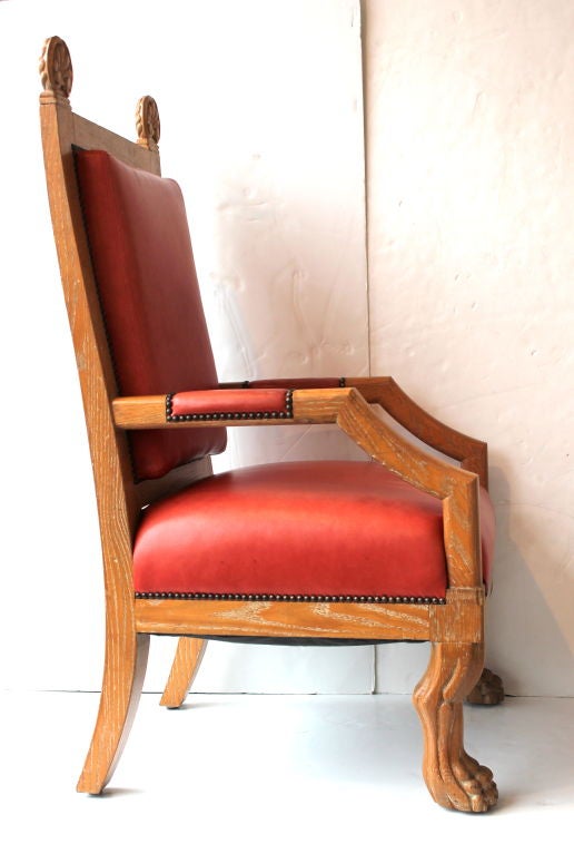 Mid-20th Century Pair of French Arm Chairs in the Manner of Jean Charles Moreux For Sale
