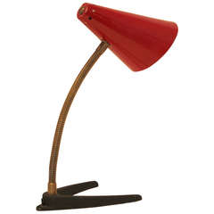 Vintage Italian Goose Neck Desk Lamp