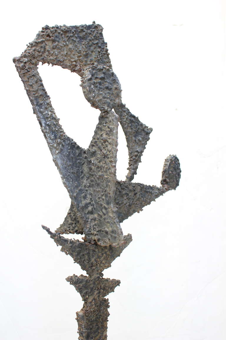 Late 20th Century Large Brutal Torch Cut Sculpture