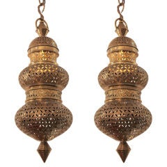 Vintage Pair of Moroccan Lanterns