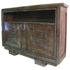 Charles Dudouyt, French Oak Cabinet