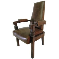 Rare Charles Dudouyt Arm Chair