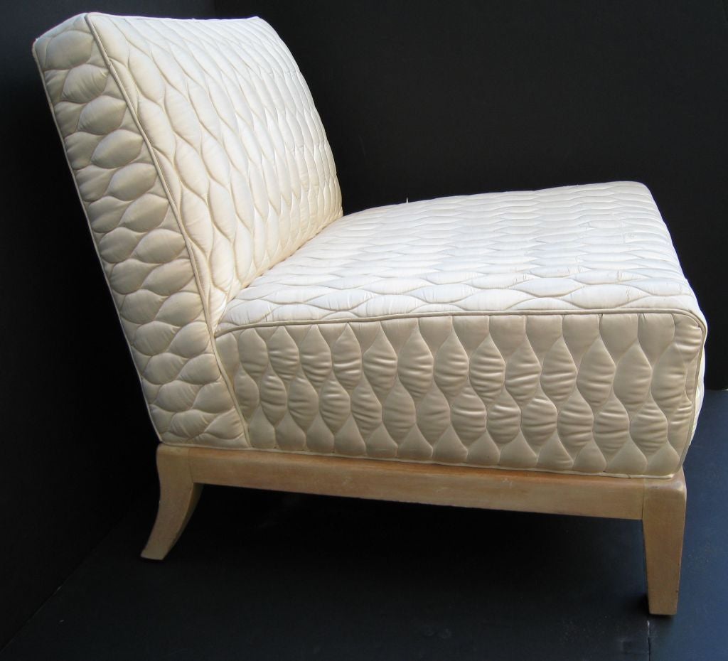 Custom T.H. Robsjohn-Gibbings Slipper Chair For Sale 1