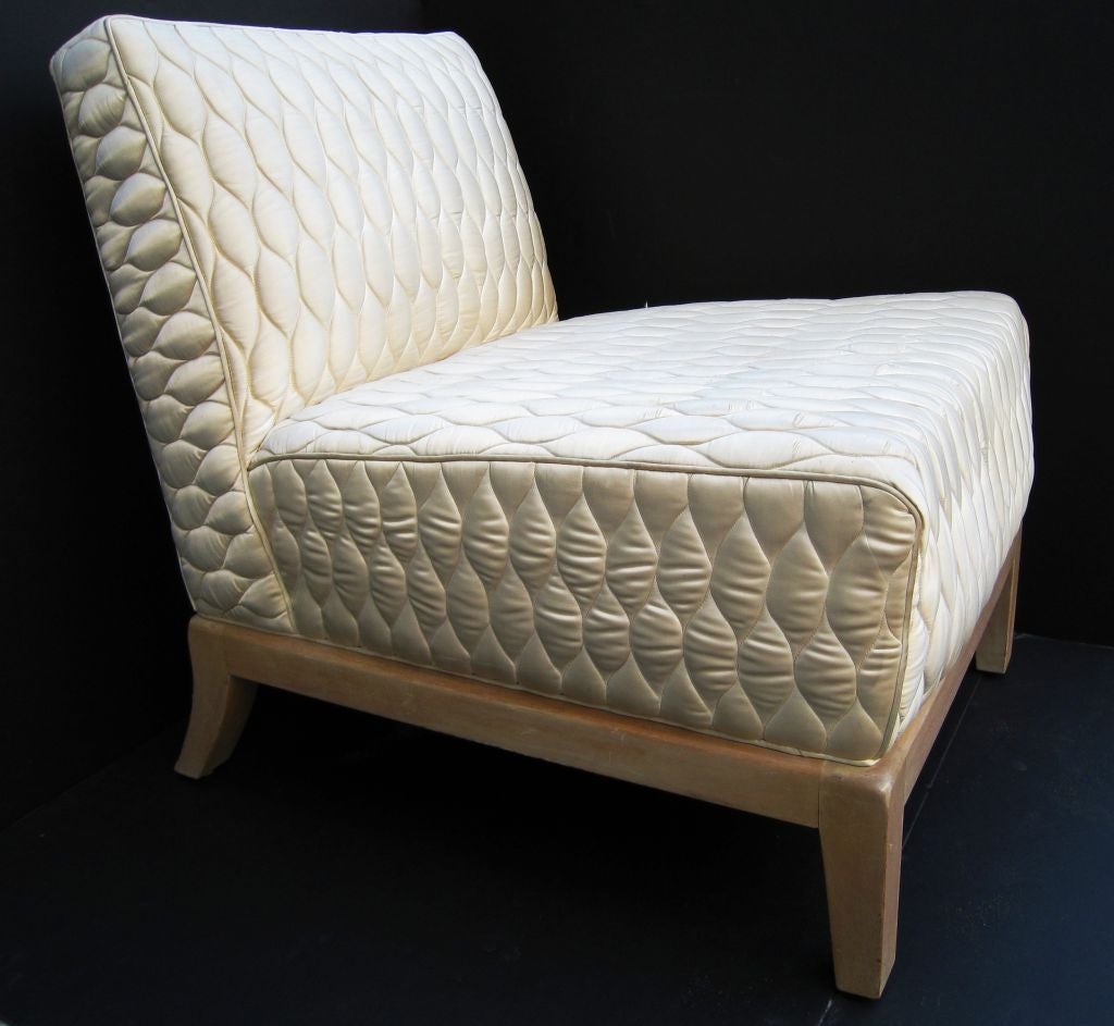Custom T.H. Robsjohn-Gibbings Slipper Chair For Sale 2