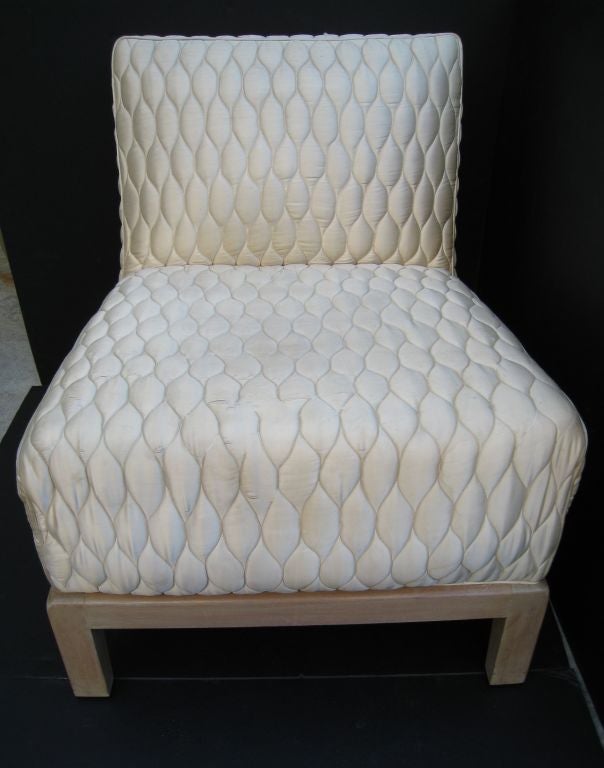Custom T.H. Robsjohn-Gibbings Slipper Chair For Sale 4