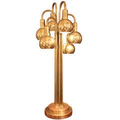 Peforated Brass Table Lamp