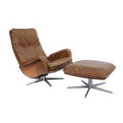 DeSede Chair and Ottoman