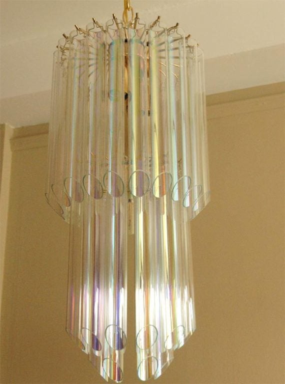 Opalescent Glass Tubes Cut on the Bias