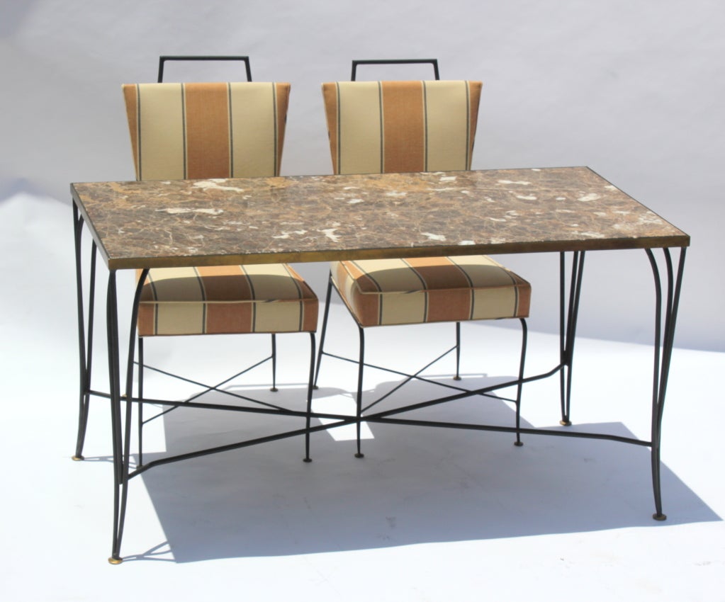 Mexican Arturo Pani Table and Chairs For Sale