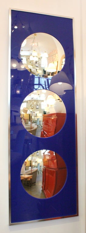 1970s Convex and Plexiglass 6 Foot  MIrror