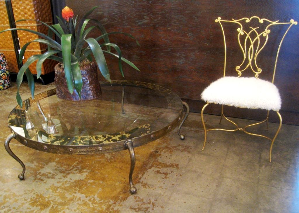Large Arturo Pani Bronze Cocktail Table In Good Condition In Los Angeles, CA