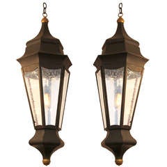 Pair of Large Neoclassical Style Lanterns 2