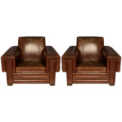 Pair of Arturo Pani Club Chairs 2