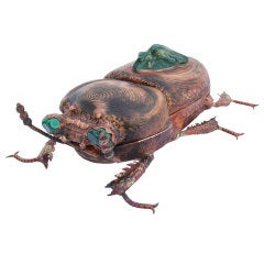 Hand Wrought Copper Beetle Box II by Onik Agaronyan