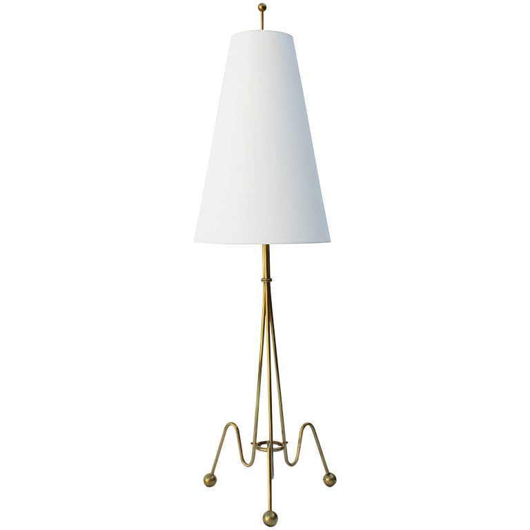 Dutch Brass Floor Lamp