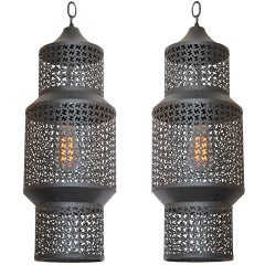 Vintage Pair of Moroccan Lanterns