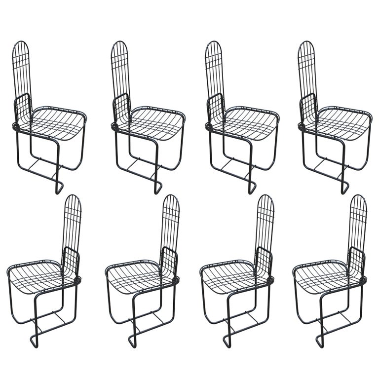 Set of 8 Italian  Dining Chairs