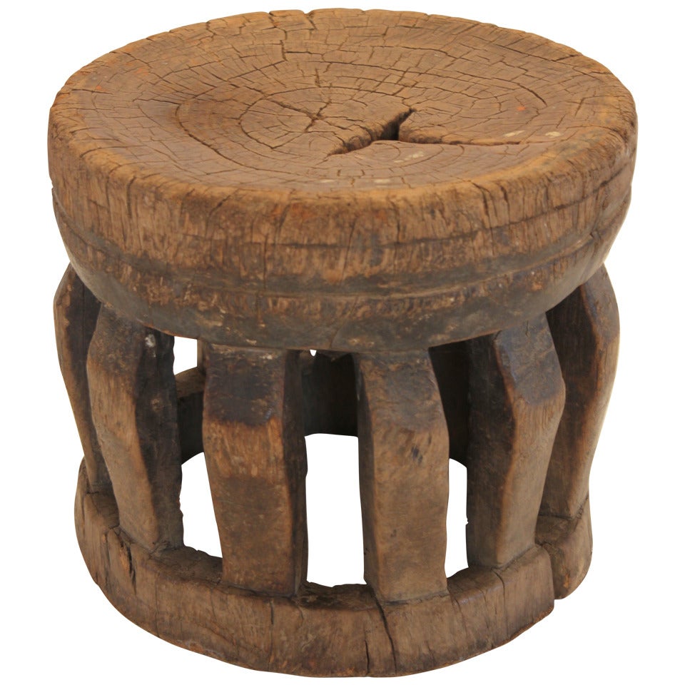 Round African Milking Stool