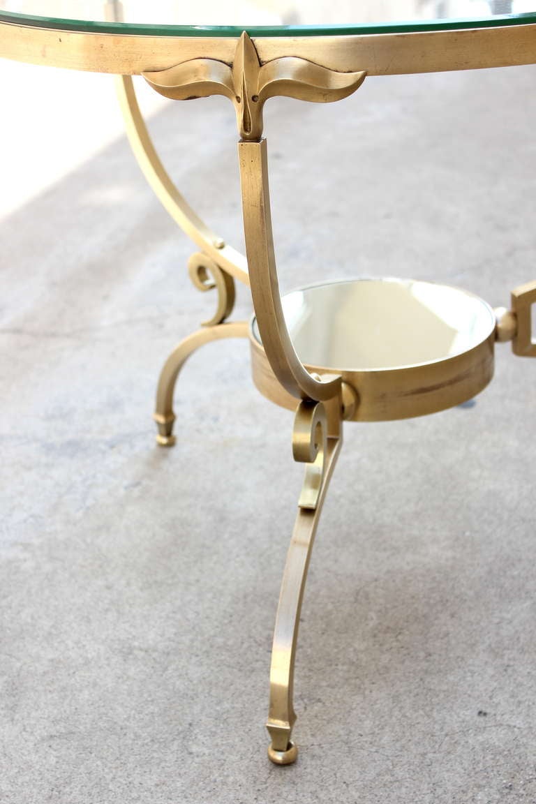 Arturo Pani Brass Table In Excellent Condition In Los Angeles, CA