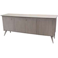 Fluted Italian 4 Door Cabinet
