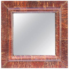 Birch Framed MIrror with Bevel