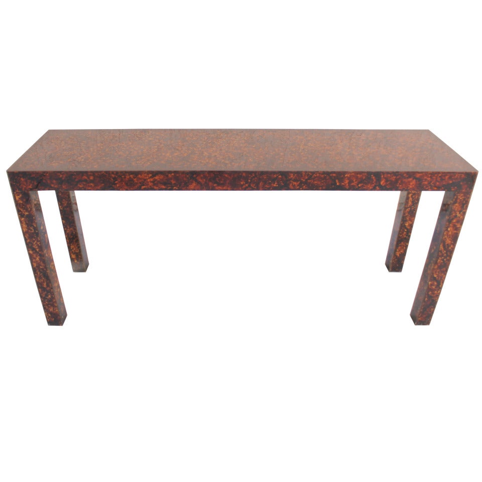 Tortoise Resin Parson Table
