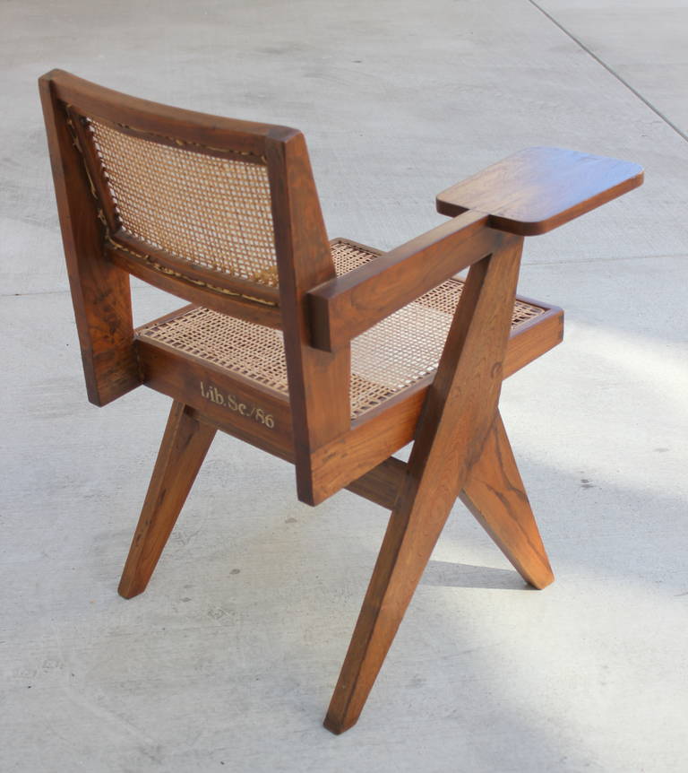 Pierre Jeanneret Writing Chair In Excellent Condition In Los Angeles, CA