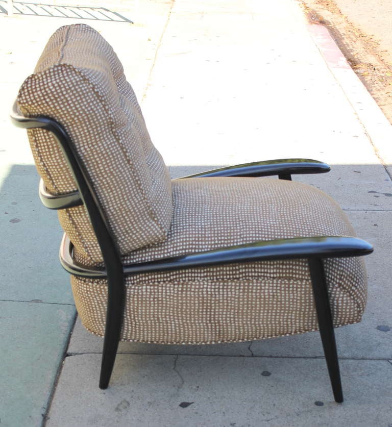 American Pair of Custom Paul Laszlo Lounge Chairs