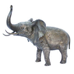 Large Spanish Bronze of an Elephant