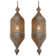 Vintage Pair of Moroccan Lanterns