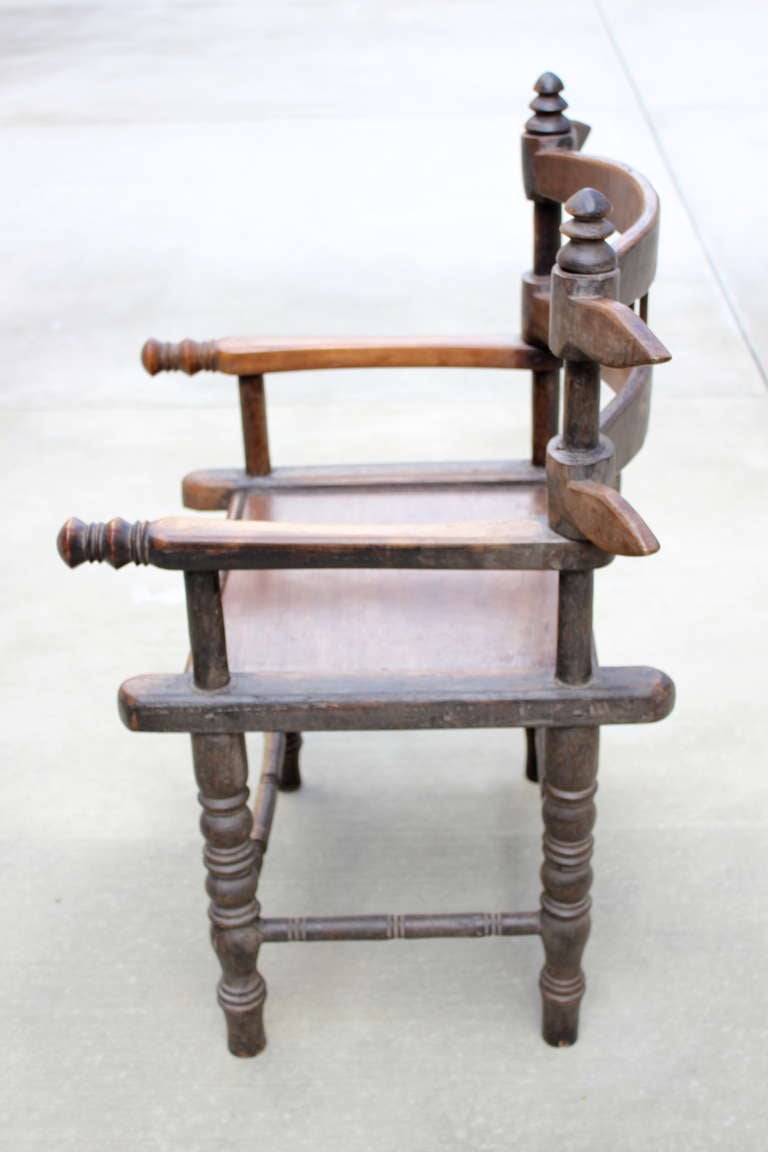 Wood Chieftain Chair from the Ivory Coast of West Africa
