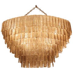 4 Foot Oval Murano Chandelier