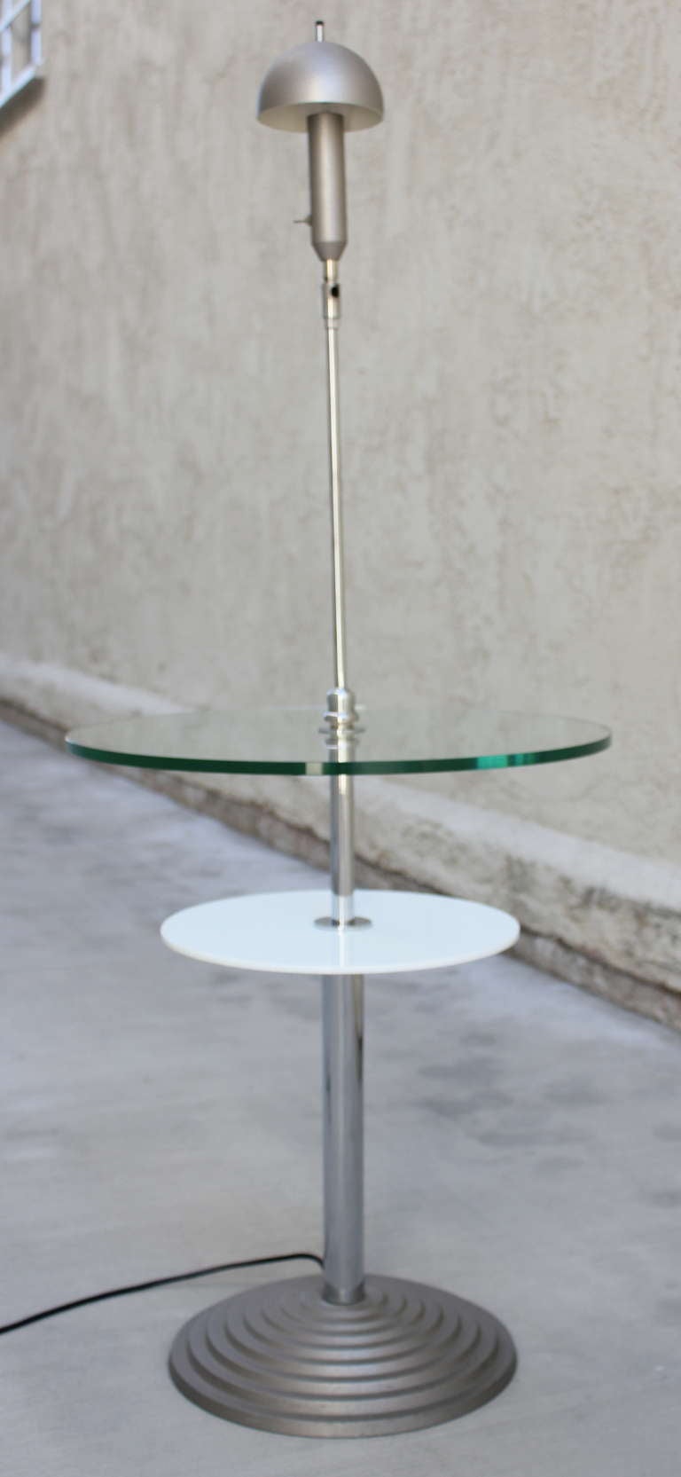 Italian Fontana Arte Table with Lamp For Sale