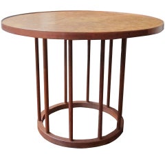 Burl-Topped Widdicomb Occasional Table