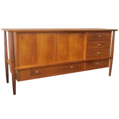 Bleached Walnut Credenza